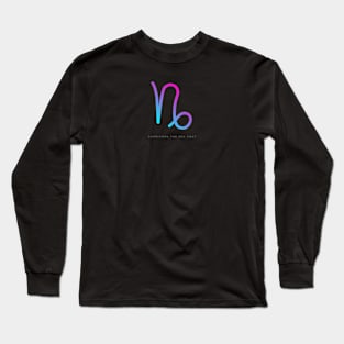 Gradient Capricorn Zodiac Long Sleeve T-Shirt